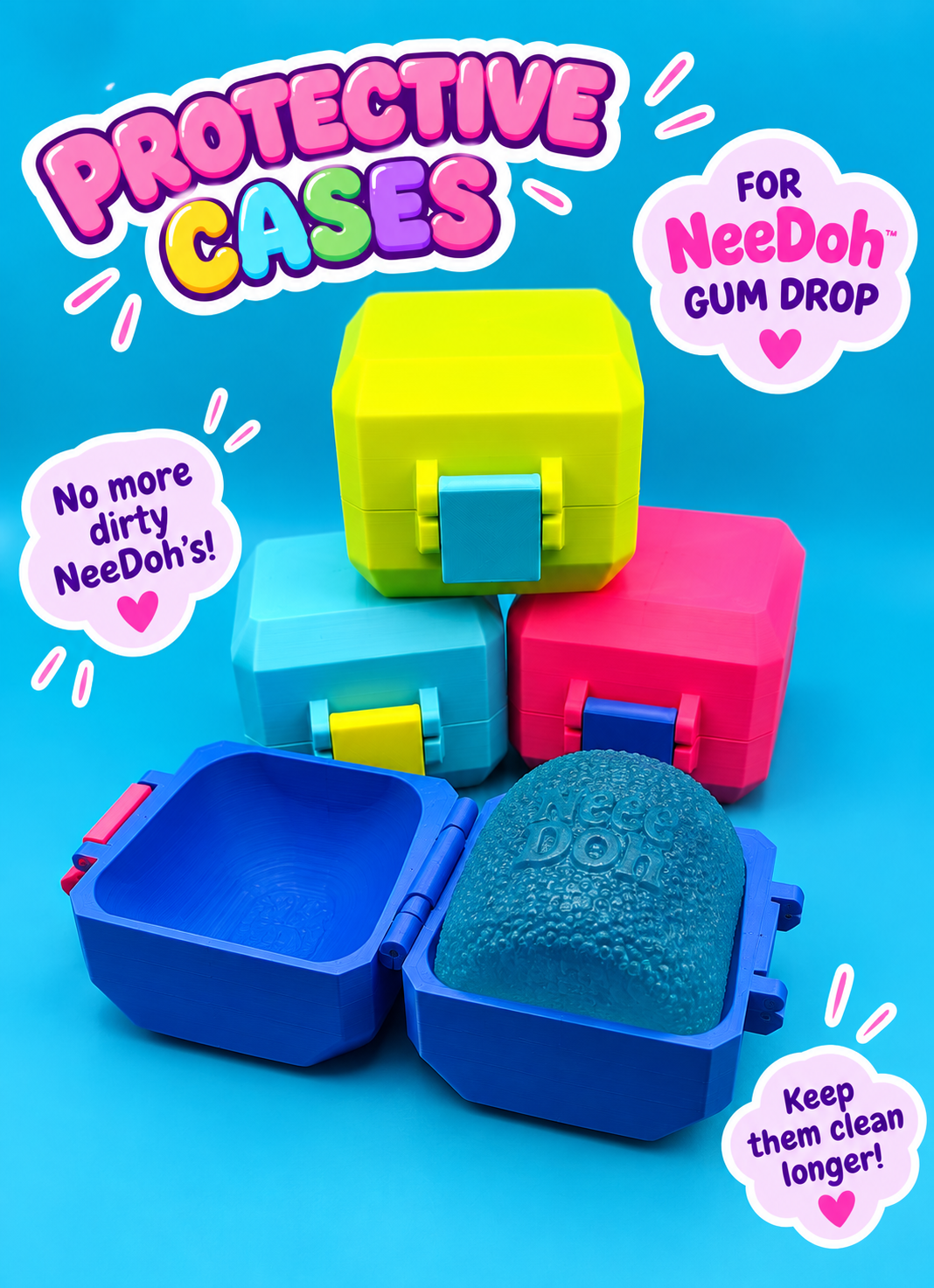 NeeDoh Gum Drop Cases