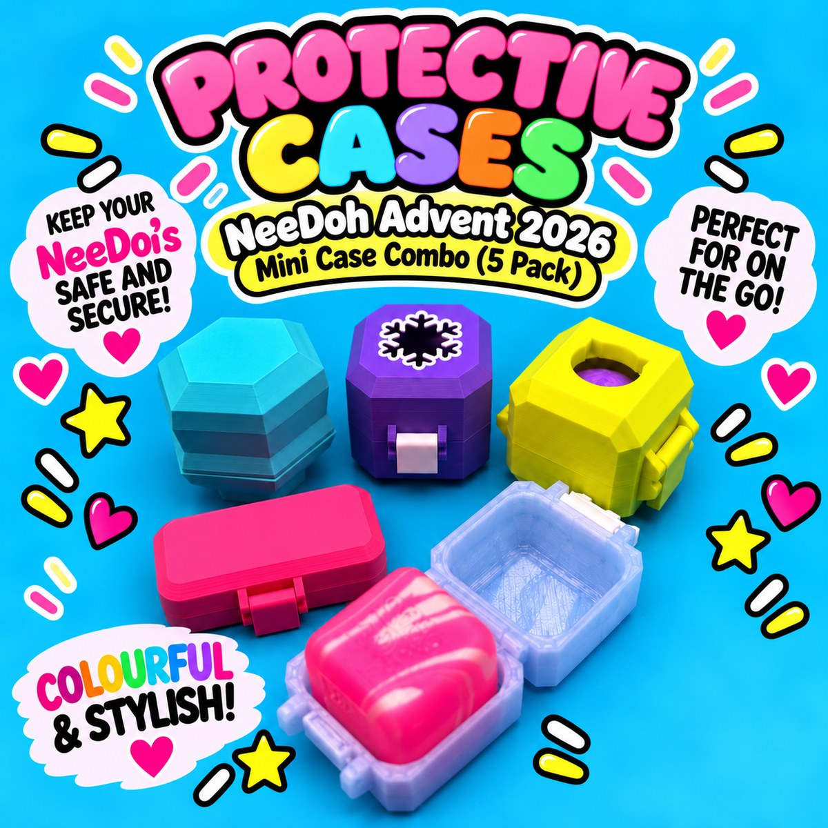 NeeDoh Advent Mini Cases (5 Pack)