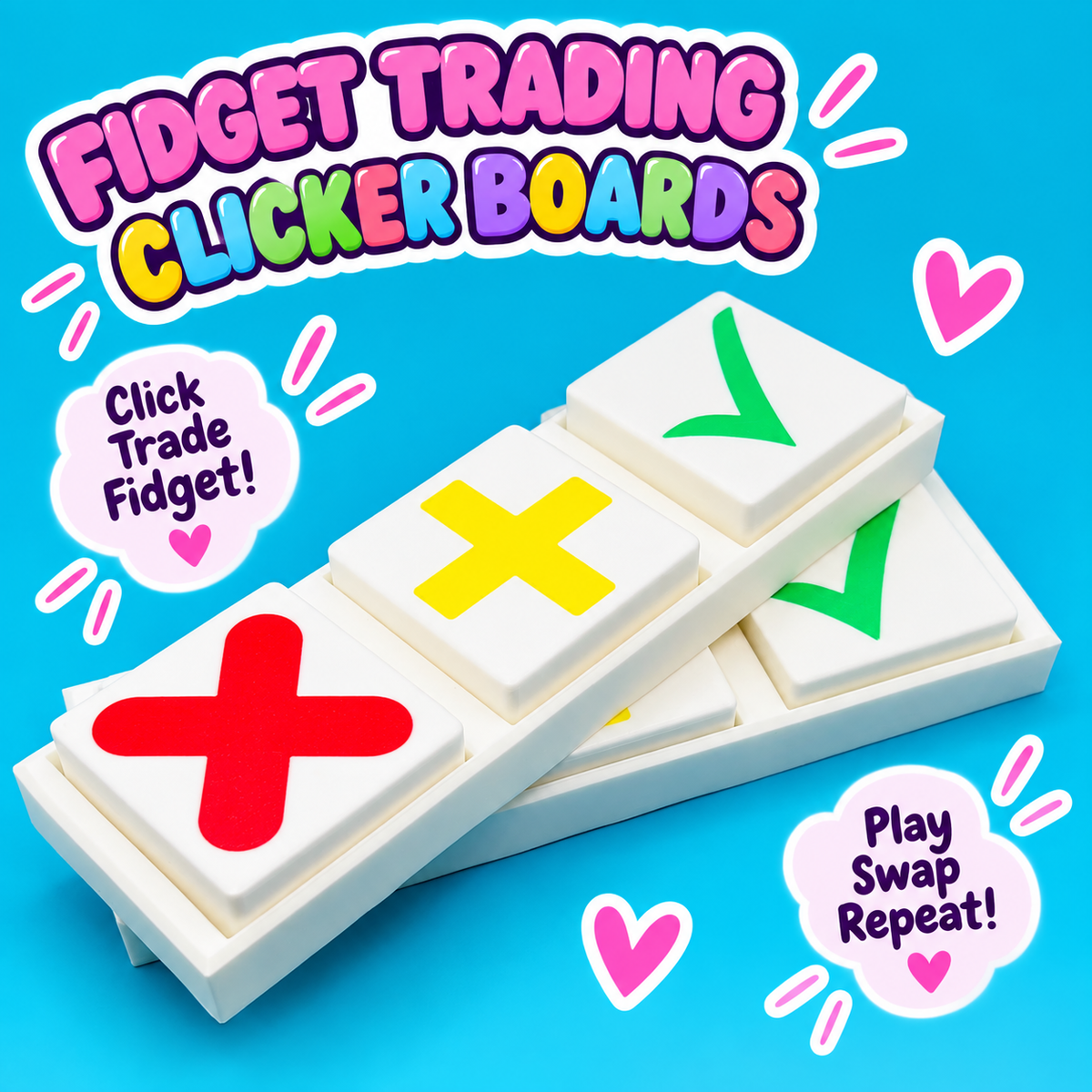 Fidget Trading Clicker Boards (2 Boards)