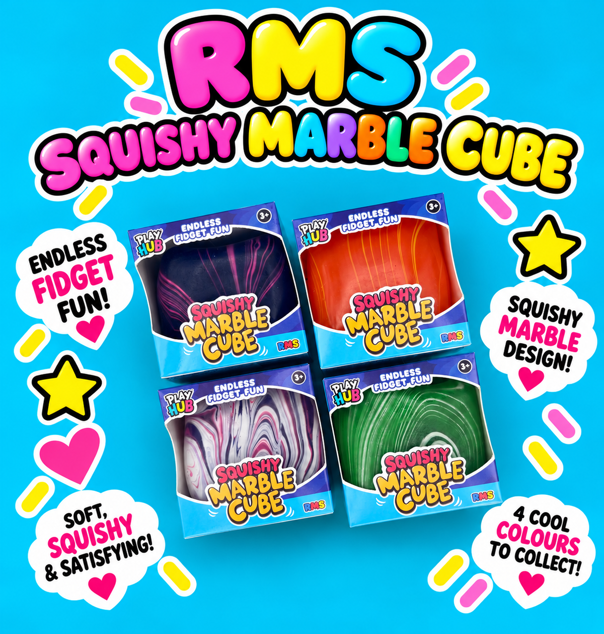 RMS Squishy Marble Cube