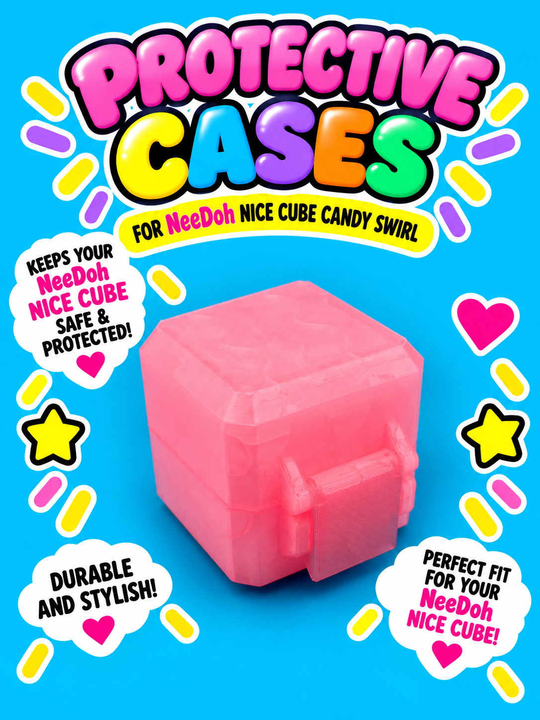 NeeDoh Nice Cube Candy Swirl Case – The Fidget Fairy