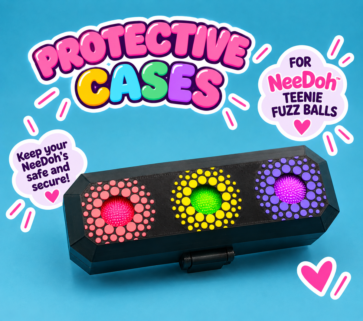 NeeDoh Teenie Fuzz Ball Case