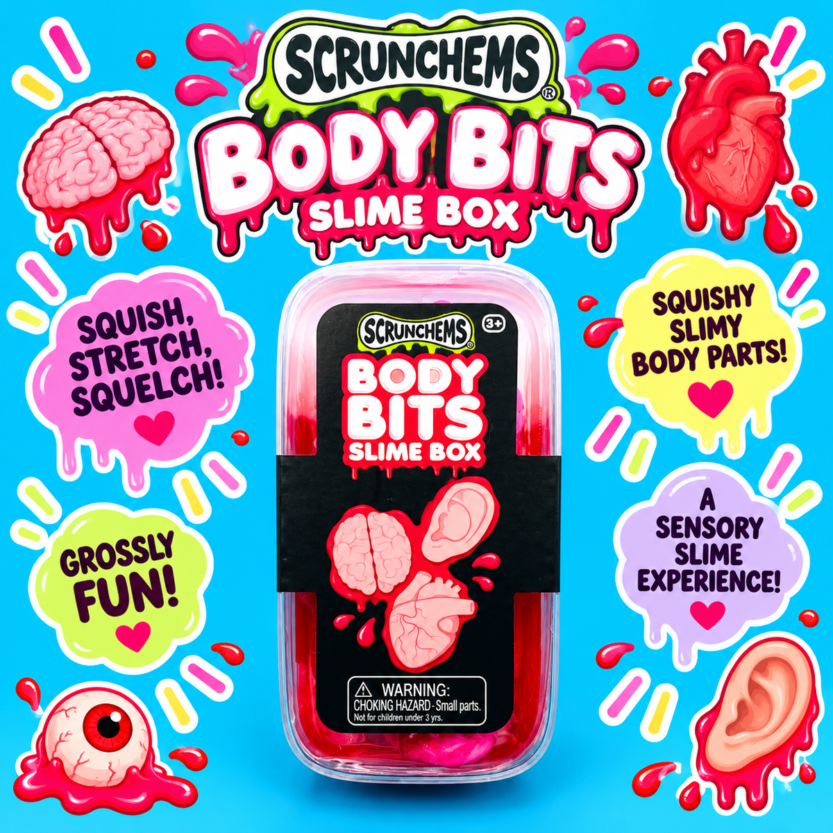 Scrunchems Body Bits Slime Box