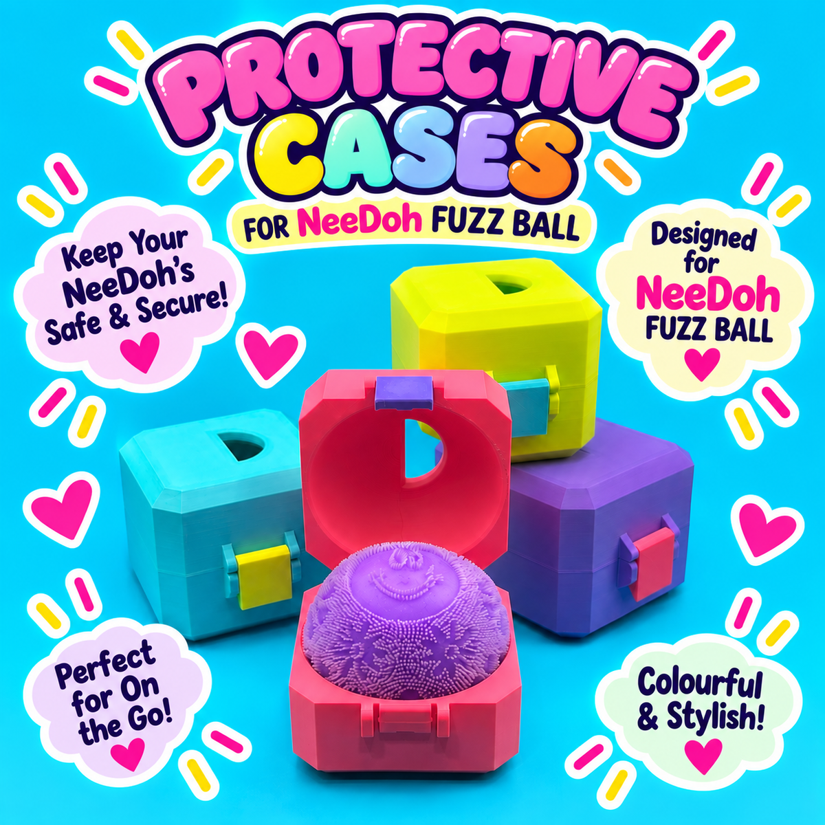 NeeDoh FuzzBall Storage Case V2